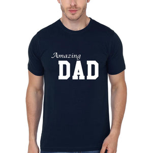 Amazing Dad Amazing Girl Father and Daughter Matching T-Shirt- KidsFashionVilla