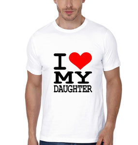 I Love My Dad & I Love My Daughter Father and Daughter Matching T-Shirt- KidsFashionVilla