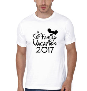 Family vacation 2017 Family Half Sleeves T-Shirts-KidsFashionVilla