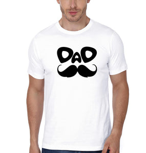 Moustaches Family Half Sleeves T-Shirts-KidsFashionVilla