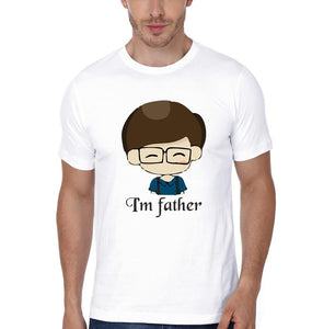 I'M father Mother Son Family Half Sleeves T-Shirts-KidsFashionVilla