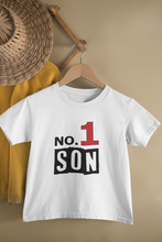Load image into Gallery viewer, No 1 Son Mother And Son White Matching T-Shirt- KidsFashionVilla
