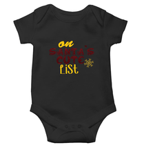 Load image into Gallery viewer, On Santas Cute List Christmas Rompers for Baby Boy- KidsFashionVilla
