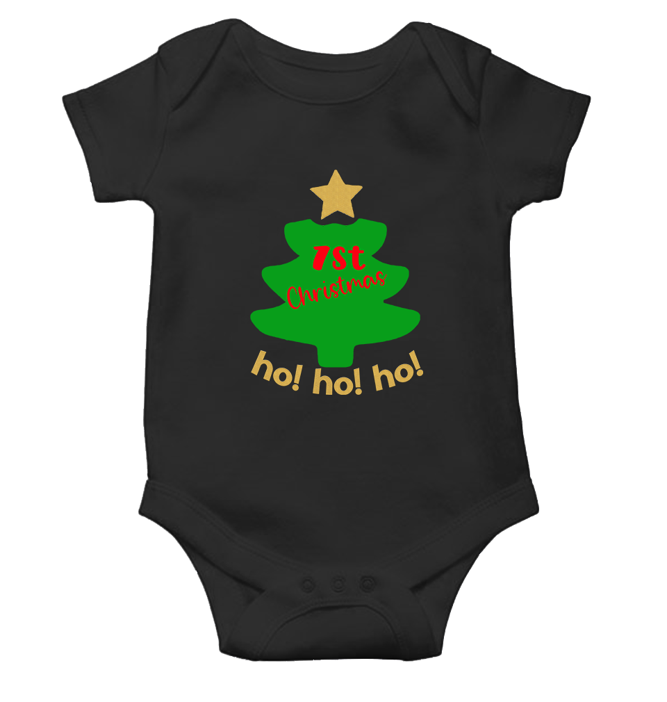 Ho Ho Ho Christmas Rompers for Baby Boy- KidsFashionVilla