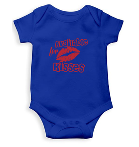 Available For Kisses New Year Rompers for Baby Boy- KidsFashionVilla