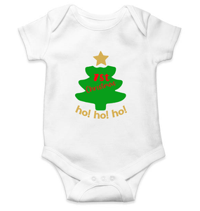 Ho Ho Ho Christmas Rompers for Baby Boy- KidsFashionVilla