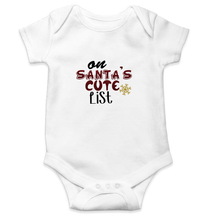 Load image into Gallery viewer, On Santas Cute List Christmas Rompers for Baby Boy- KidsFashionVilla
