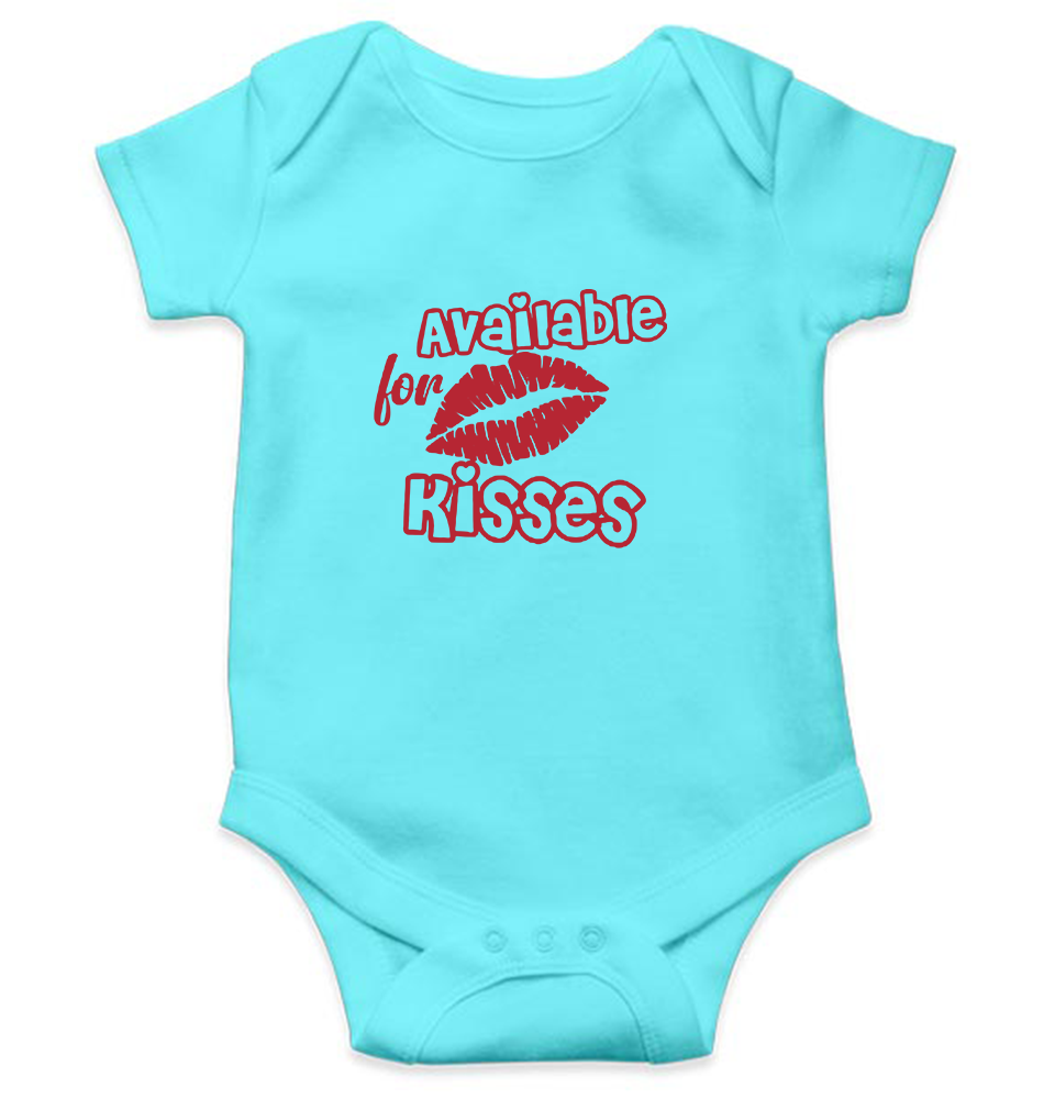 Available For Kisses New Year Rompers for Baby Boy- KidsFashionVilla