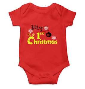 First Christmas Rompers for Baby Boy- KidsFashionVilla