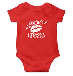 Available For Kisses New Year Rompers for Baby Boy- KidsFashionVilla