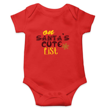 Load image into Gallery viewer, On Santas Cute List Christmas Rompers for Baby Boy- KidsFashionVilla
