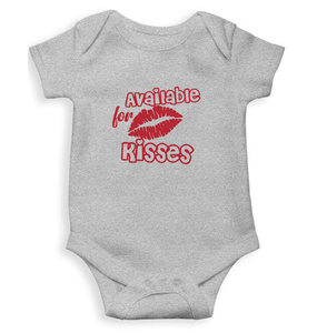 Available For Kisses New Year Rompers for Baby Boy- KidsFashionVilla