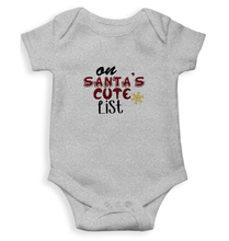 Load image into Gallery viewer, On Santas Cute List Christmas Rompers for Baby Boy- KidsFashionVilla
