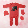 Lovely Cartoon Jumpsuit with Cap, Mittens and Booties Romper Set for Baby Boy - KidsFashionVilla