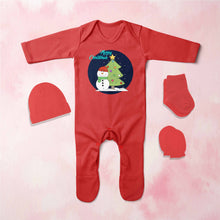 Load image into Gallery viewer, Merry Christmas Jumpsuit with Cap, Mittens and Booties Romper Set for Baby Boy - KidsFashionVilla
