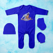 Load image into Gallery viewer, Smart Cartoon Jumpsuit with Cap, Mittens and Booties Romper Set for Baby Boy - KidsFashionVilla
