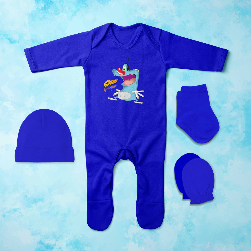 Most Famous Cartoon Jumpsuit with Cap, Mittens and Booties Romper Set for Baby Boy - KidsFashionVilla