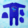 IPL Mumbai Indians Jeetega Bhai Jeetega MI Jeetega Jumpsuit with Cap, Mittens and Booties Romper Set for Baby Boy - KidsFashionVilla