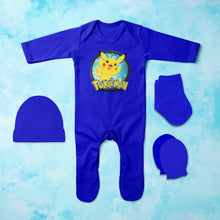 Load image into Gallery viewer, Hero Cartoon Jumpsuit with Cap, Mittens and Booties Romper Set for Baby Girl - KidsFashionVilla
