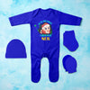Customized Name It Is My First Christmas Jumpsuit with Cap, Mittens and Booties Romper Set for Baby Boy - KidsFashionVilla