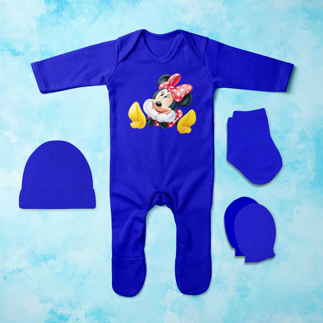 Most Adorable Cartoon Jumpsuit with Cap, Mittens and Booties Romper Set for Baby Boy - KidsFashionVilla