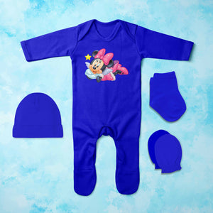 Most Beautiful Cartoon Jumpsuit with Cap, Mittens and Booties Romper Set for Baby Boy - KidsFashionVilla