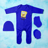 Funny Cartoon Jumpsuit with Cap, Mittens and Booties Romper Set for Baby Boy - KidsFashionVilla