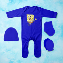 Load image into Gallery viewer, Super Funny Cartoon Jumpsuit with Cap, Mittens and Booties Romper Set for Baby Boy - KidsFashionVilla
