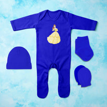 Load image into Gallery viewer, Cutie Princess Cartoon Jumpsuit with Cap, Mittens and Booties Romper Set for Baby Boy - KidsFashionVilla
