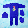 Princess Cartoon Jumpsuit with Cap, Mittens and Booties Romper Set for Baby Boy - KidsFashionVilla