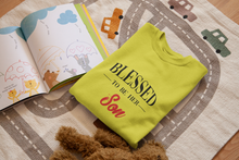 Load image into Gallery viewer, Blessed To Be His Mom Mother And Son Yellow Matching T-Shirt- KidsFashionVilla
