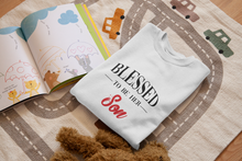 Load image into Gallery viewer, Blessed To Be His Mom Mother And Son White Matching T-Shirt- KidsFashionVilla
