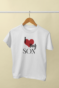 I Love My Mom Mother And Son White Matching T-Shirt- KidsFashionVilla