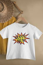 Load image into Gallery viewer, Super Son Mother And Son White Matching T-Shirt- KidsFashionVilla
