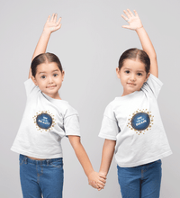 Load image into Gallery viewer, Brain Beauty Sister-Sister Kids Half Sleeves T-Shirts -KidsFashionVilla
