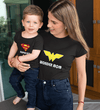 Wonder Mom Super Boy Mother and Son Matching T-Shirt- KidsFashionVilla