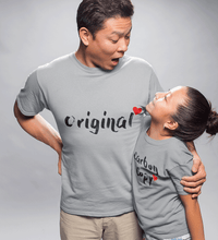 Load image into Gallery viewer, Original &amp; Carbon Copy Father and Daughter Matching T-Shirt- KidsFashionVilla
