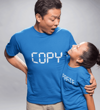 Load image into Gallery viewer, Copy Paste Father and Daughter Matching T-Shirt- KidsFashionVilla
