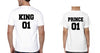 King 01 Prince 01 Father and Son Matching T-Shirt- KidsFashionVilla