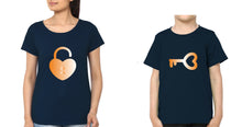 Load image into Gallery viewer, Lock Key Mother and Son Matching T-Shirt- KidsFashionVilla
