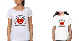 Mom Kid Best Friend Mother and Daughter Matching T-Shirt- KidsFashionVilla
