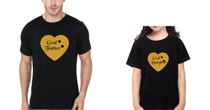 God Father God Daughter Father and Daughter Matching T-Shirt- KidsFashionVilla