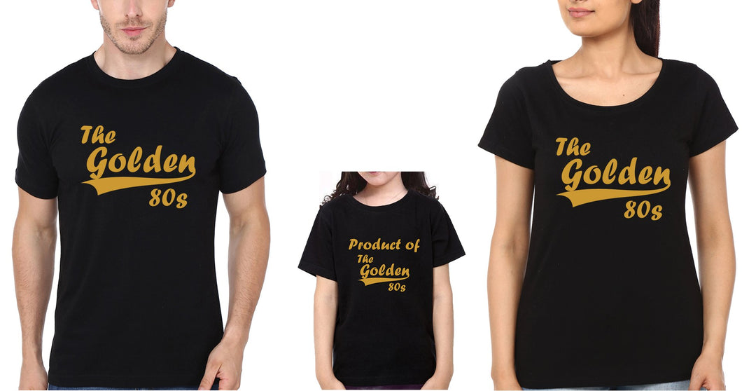 The Golden 80s Family Half Sleeves T-Shirts-KidsFashionVilla