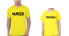 Load image into Gallery viewer, Trouble Maker Father and Son Matching T-Shirt- KidsFashionVilla
