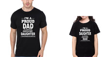 Load image into Gallery viewer, I&#39;M Proud Dad Daughter Father and Daughter Matching T-Shirt- KidsFashionVilla
