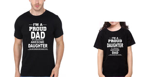 I'M Proud Dad Daughter Father and Daughter Matching T-Shirt- KidsFashionVilla
