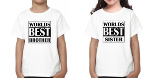 World's Best Sister World's Best Brother-Sister Kid Half Sleeves T-Shirts -KidsFashionVilla