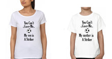 Load image into Gallery viewer, You Can&#39;t Scare Me My Mother Is A Striker Mother and Son Matching T-Shirt- KidsFashionVilla
