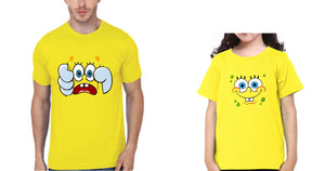 Spongebob Father and Daughter Matching T-Shirt- KidsFashionVilla