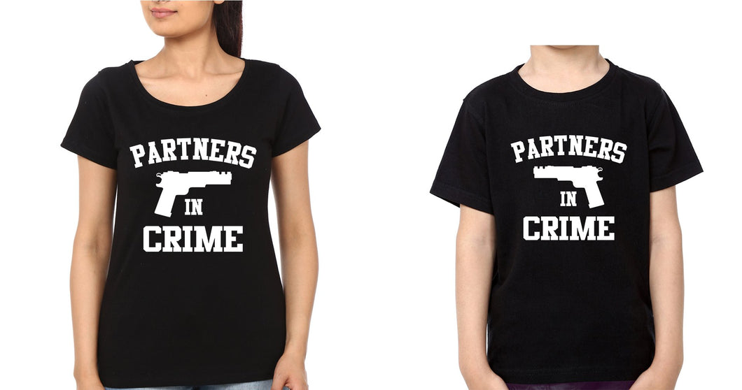 Partners In Crime Mother and Son Matching T-Shirt- KidsFashionVilla